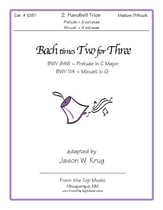 Bach Times Two for Three Handbell sheet music cover